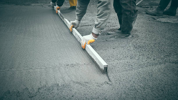 Concrete walkway installation